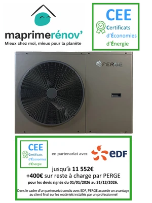 Pompe à chaleur air/eau PERGE OptiPac MR32